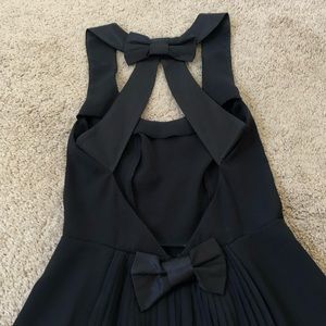 Rachel Zoe Catherine Bow Back Dress in Black, Size 2